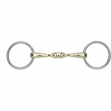 Shires Brass Training Horse Bit - Brass - 5.5in (UTER504)