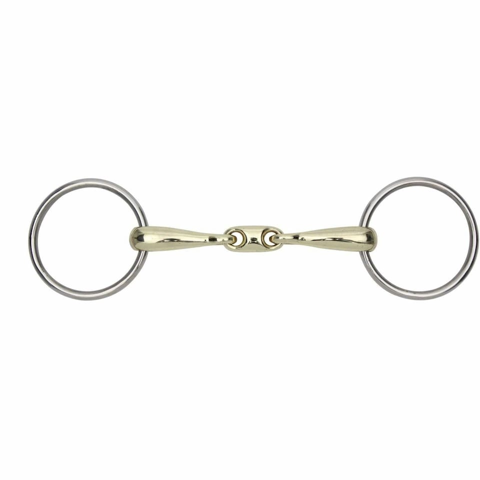 Shires Brass Training Horse Bit - Brass - 5.5in (UTER504)