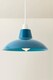 image 4 of ValueLights Civic Pair French Blue Ceiling Pendant Shades & Bulb | Blue