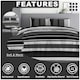 image 3 of VELVETIO Seth Complete Duvet Cover Set with Fitted Sheet Cosy Quilt Coverlet Grey | Single