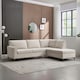 image 7 of Roma 4 Seater Fabric Corner Sofa | Cream | Beige | Three Seater