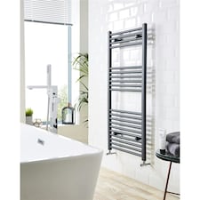 1600mm (H) x 600mm (W) - Vertical Anthracite -22mm - Bathroom Towel Rail- (Clifton Rail) -(1.6m x 0.6m)