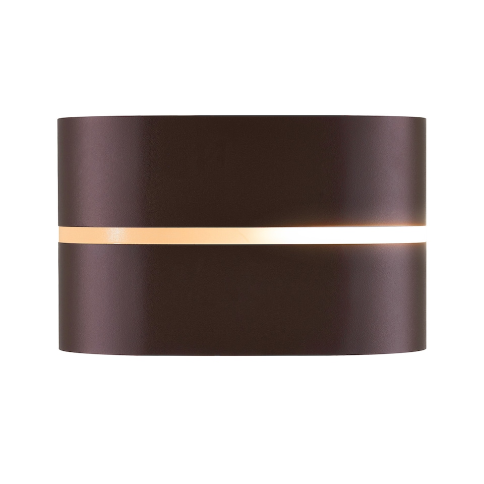 image 1 of Nordlux Sibelis Outdoor Wall Light Brown Plastic Solar E27 Sensor Weatherproof - Mains Powered, IP44 | Brown | metallic