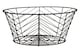 image 1 of Interiors by Premier Black Powder Coated Fruit Basket, Modern Wire Design Bowl For Storing Fresh Fruit, Durable Metal With Matte | Black