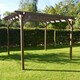 image 2 of Garden Pergola - Wood - L240 x W300 x H270 cm - Rustic Brown