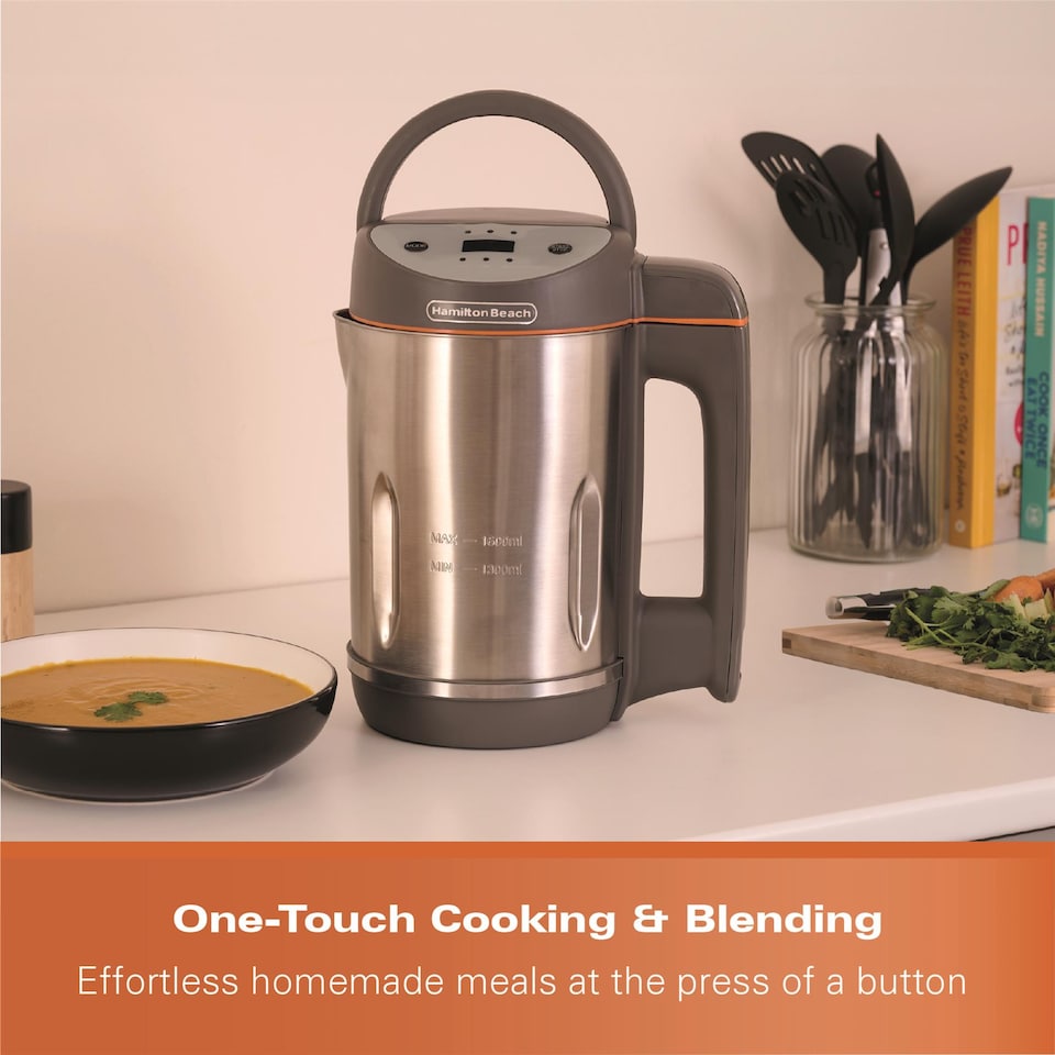 image 1 of Hamilton Beach Intelligent Pro Soup Maker Plus Grey