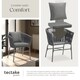 image 7 of Accent Chair Valeiras - woven rope design, thick cushions, 60 x 61 x 77cm | Grey | dark grey/dark grey | One Size | 6