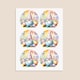 image 3 of Easter Gonk Round Stickers 88mm - Sheet of 6