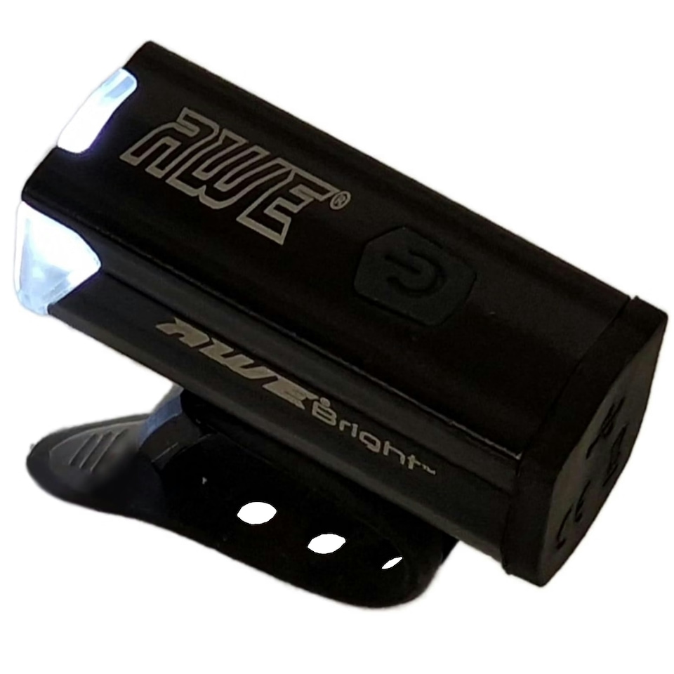 image 1 of AWE AWEBright 300 Lumens USB Rechargeable Super Bright LEDs Bike Front Light