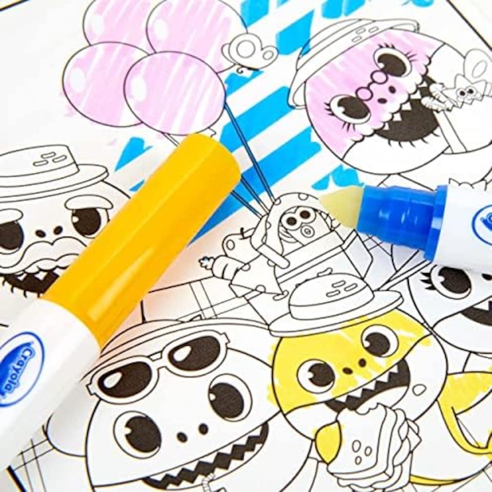 image 1 of Crayola Baby Shark Color Wonder Colouring Set