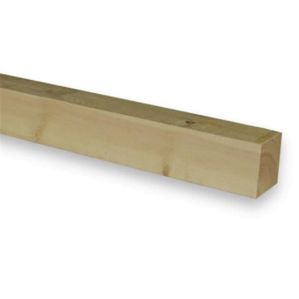 image 1 of PACK OF 15 (Total 15 Units) - 100mm x 100mm (95mm x 95mm Finish) Planed All Round Redwood Timber - 4.2m Length