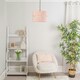 image 3 of ValueLights Sophia Large Easy Fit 2 Tier Pink Lamp Shade & Bulb