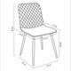 image 9 of Dining Chairs Velvet Fabric Lexi Set of 4 Beige by MCC