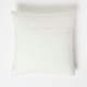 image 3 of Homescapes Geometric Diamond White Tufted Cotton Cushion - 45 x 45 cm | White | 1