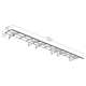 image 3 of Patio Cover Amsterdam Door Awning Canopy 6690 Clear - Acrylic - L670.5 x W139 x H33 cm - Grey Grey