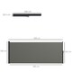 image 7 of Outsunny Side Awning Retractable, Privacy Screen, 400x160cm, Dark Grey Grey