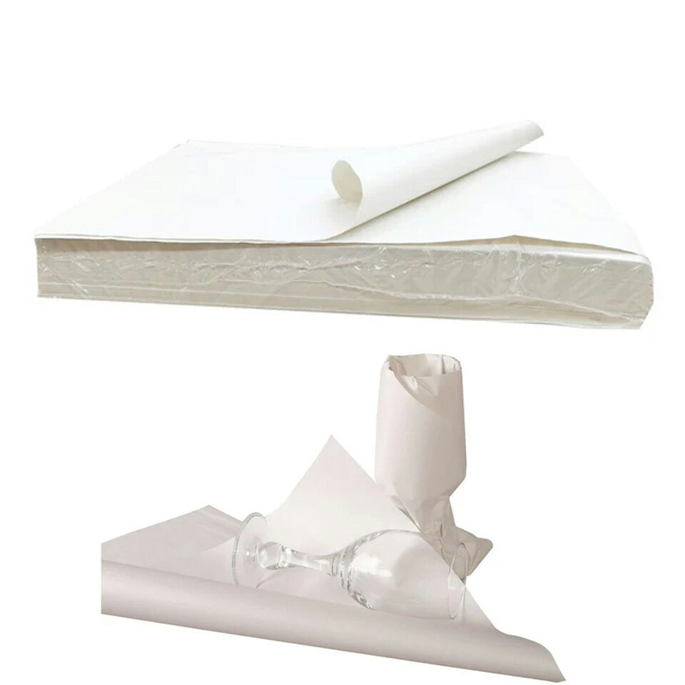image 1 of 1000 Sheets of White Acid Free 18 x 28" Arts & Kraft Wrapping Packing Tissue Paper White