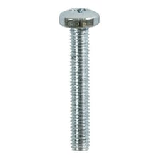 Timco - Metric Threaded Machine Screws - PZ - Pan Head - Zinc (Size M5 x 40 - 100 Pieces)