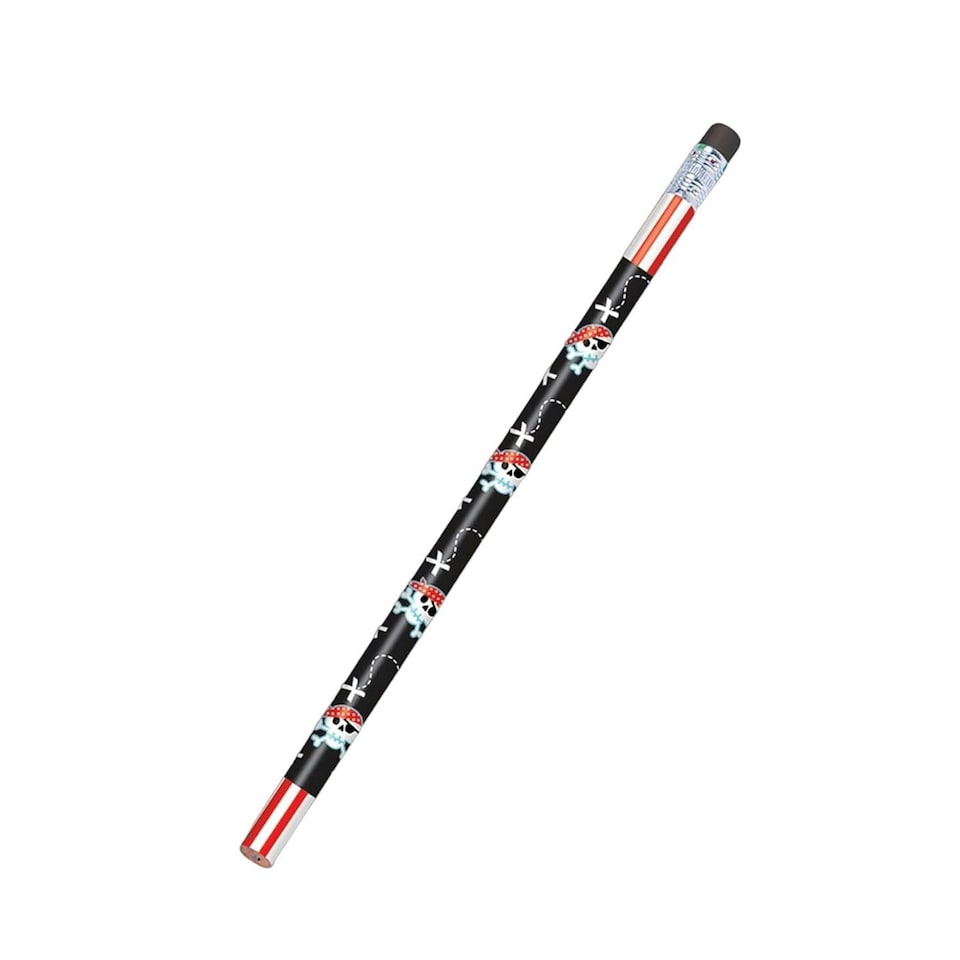 image 1 of Amscan Pirate Pencil With Eraser (Pack of 2) - Multicoloured - One Size