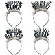 image 1 of Assorted Iridescent Fringe New Year Fancy Dress Headbands - Pack of 4