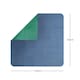 image 2 of Nicoman Reversible Dual-Colour PVC Shower Mat - 53cm x 53cm | Blue | Blue/Green | Square 53x53cm