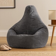 Dalton Medium Beanbag Corduroy Charcoal | Grey | Chacroal | 1