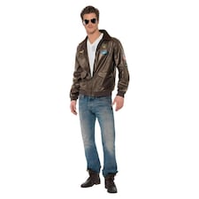 Top Gun Unisex Adult Costume Jacket - Brown - S S