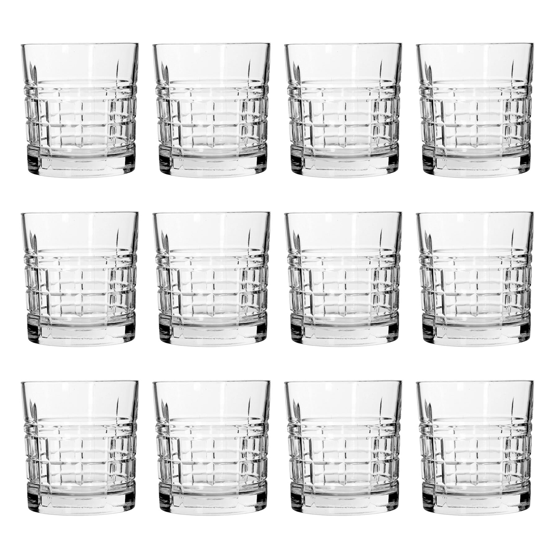 LAV Brit Whiskey Glasses - 325ml - Clear - Pack of 12