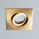 image 4 of BHS Sym Square IP65 Tiltable Downlight | Gold | Satin Brass | 1