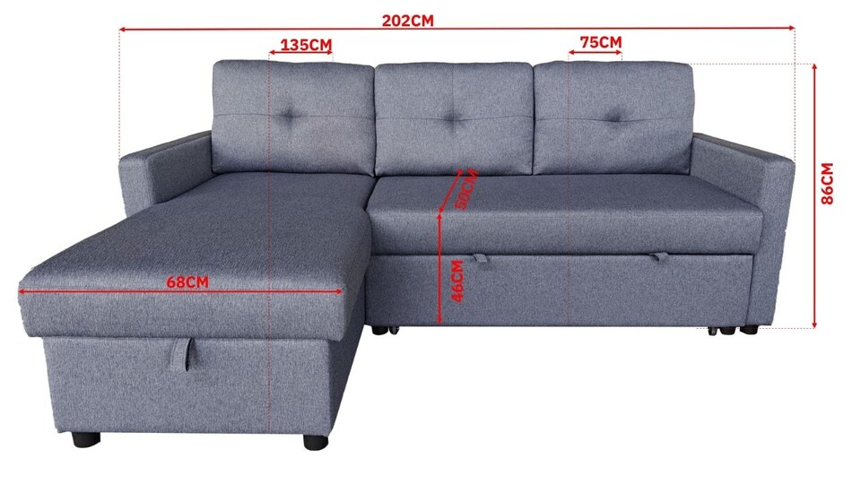 image 1 of The Savona 3 Seater Storage Sofa in Grey or Silver | Grey | One Size