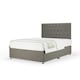 image 1 of Memory Maestro Memory Foam Slate Linen Divan Set And Lona Headboard Single