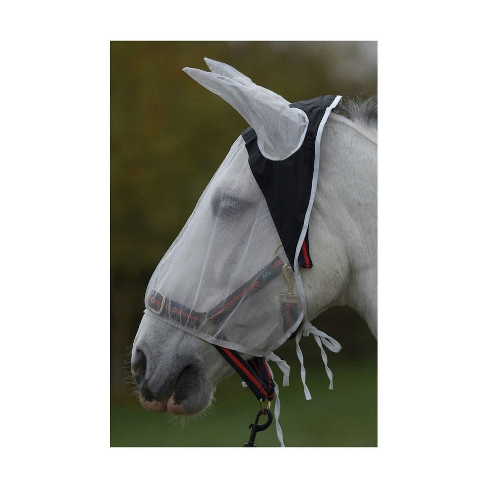 image 1 of HyCOMFORT Fly Eye & Ear Shield - White/Black - One Size