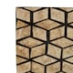 image 4 of Interiors by Premier Black And Gold Cube Wall Mirror Gold