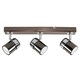 image 4 of ValueLights Rosie Spotlight 3 Way Black Chrome Ceiling Bar Spotlight | Black