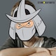image 4 of Shredder Teenage Mutant Ninja Turtles Cardboard Face Mask