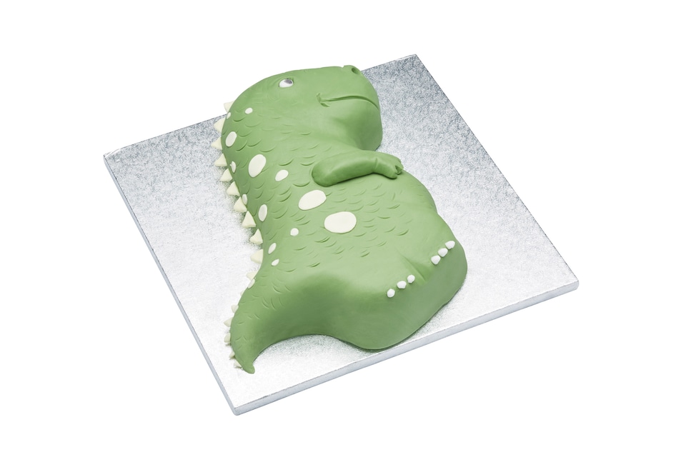 image 1 of KitchenCraft Cake Pan Silver Dinosaur Shaped | Silver | Silver | ONE SIZE