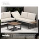 image 4 of Eliar Garden Lounge Set, 4-piece, with aluminum frame