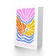 image 2 of Birthday Card Retro Groovy Flowers Best Wishes Pastel Floral