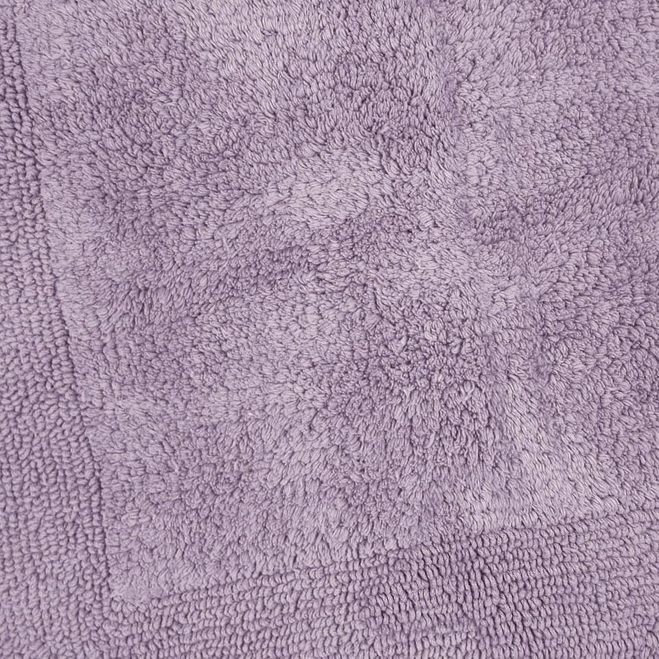 image 1 of Heavyweight Reversible Bath Mat Rug 53 x 85cm - Heather