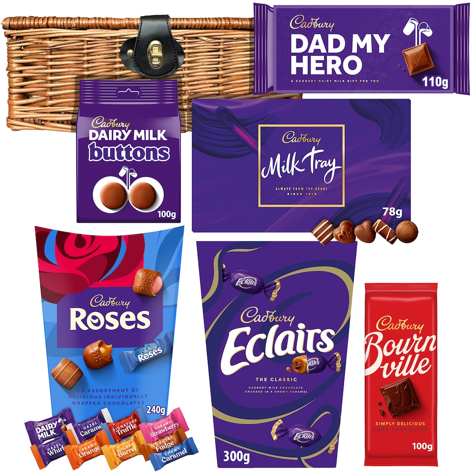 image 1 of Cadbury "Dad My Hero" Chocolate Basket