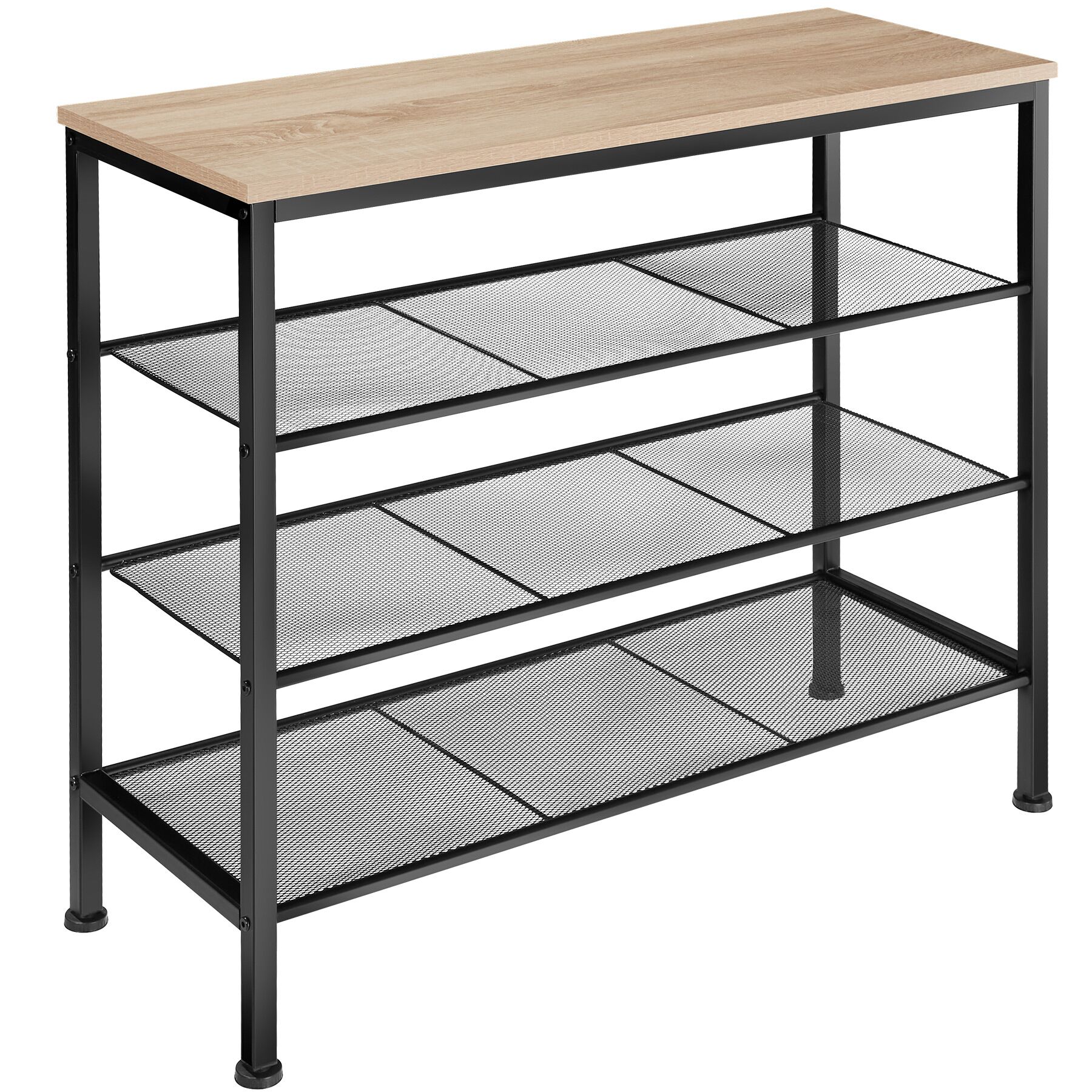 Shoe Rack Newport - surface shelf and 3 grid shelves, industrial style ...