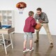 image 8 of COSTWAY Wall Mounted Basketball Hoop Backboard Set Rim 42cm Red | Standard