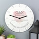 image 5 of Personalised Couples Wooden Clock