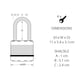 image 3 of Master Lock Excell Weather Tough Padlock | Multi | Multi Colour | 1