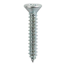 Timco - Self-Tapping Screws - PZ - Countersunk - Zinc (Size 8 x 1 1/2 - 14 Pieces)