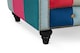 image 6 of Multicoloured Velvet Patchwork 2 Seater Scroll Arm Chesterfield Sofa PORTOFINO