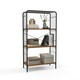 image 1 of COSTWAY 4-Tier Open-Back Storage Shelf Display Rack