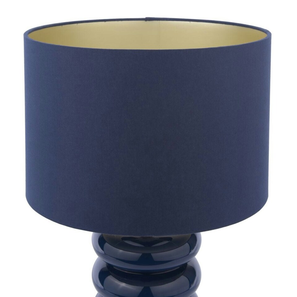 image 1 of Portia Blue Glass Table Lamp Blue