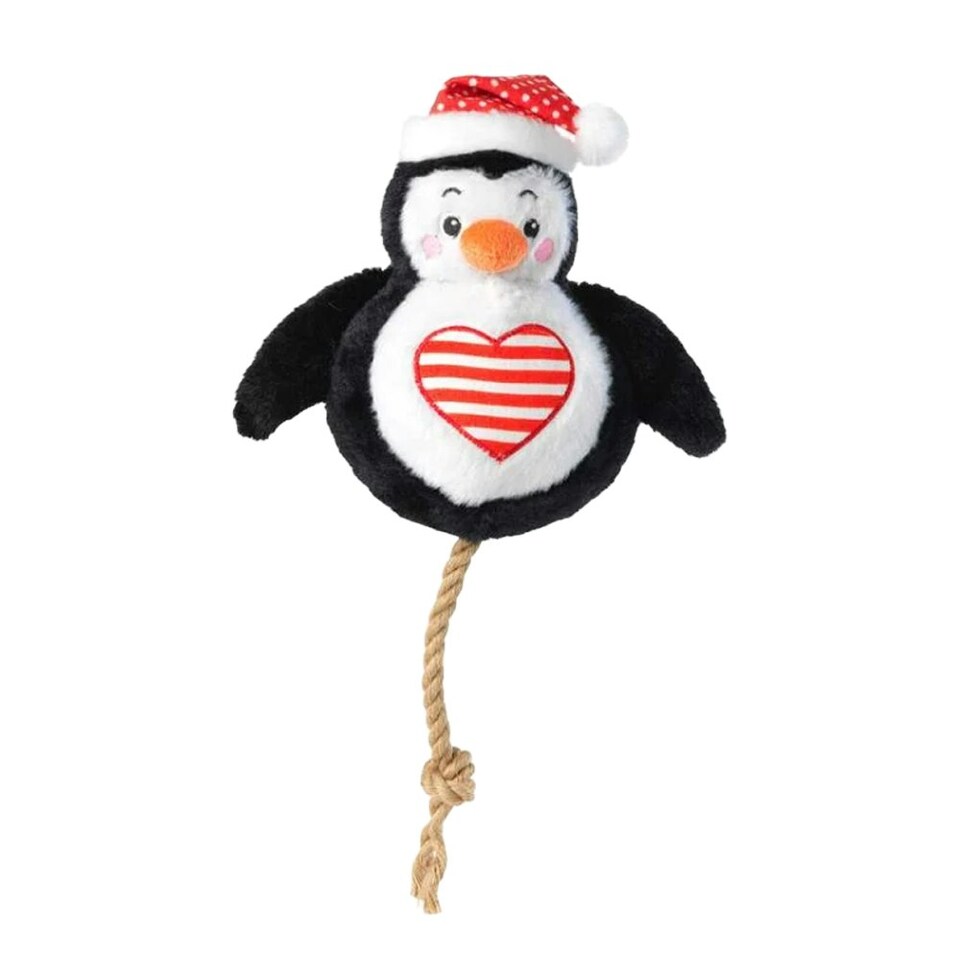 image 1 of House Of Paws Penguin Dog Squeak Toy - Black/White - One Size