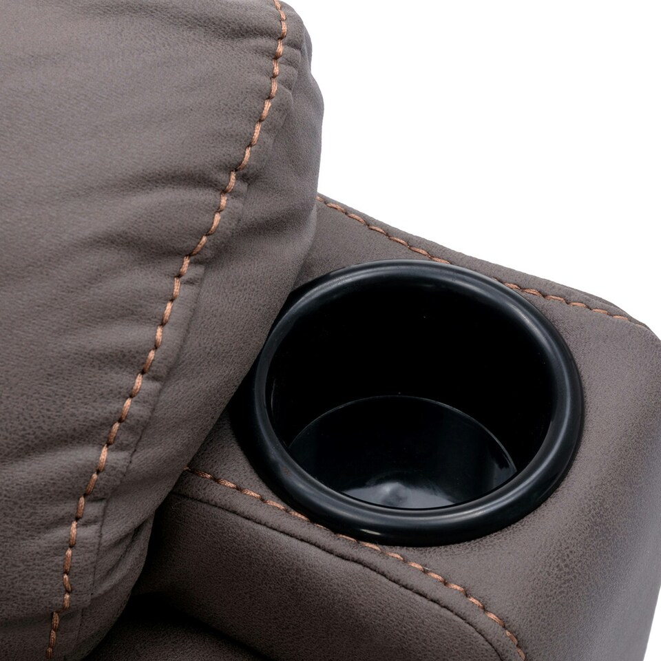 image 1 of Afton Technology Fabric Single Motor Rise Recliner Lift Mobility Chair (Brown)